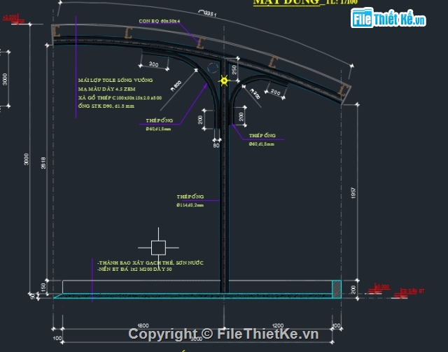 nhà xe,kết cấu thép,nha xe